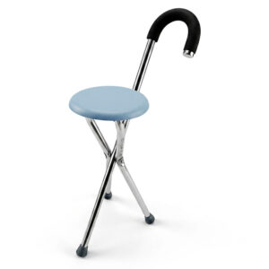 Foldable Walking Stick with Tripod Stool KY-911