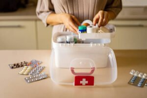 medical supply box at home