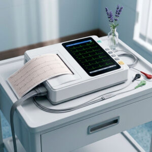 Portable ECG Machine with Printer 6 Channel